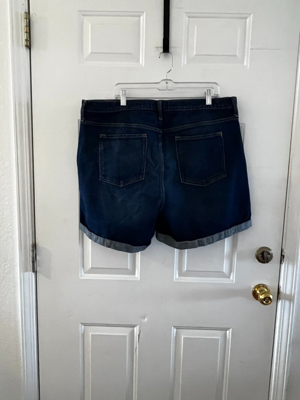 Banana Republic Premium Clean Rinse Roll Cuff High-Rise Jean Shorts Sz 35 - Picture 6 of 12